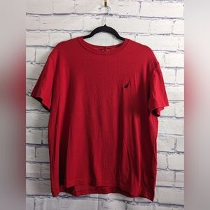 Nautica Performance Tee Red Shirt Men's Size Medium